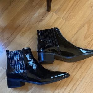 Marc Fisher patent leather Chelsea boot. Size 8.5